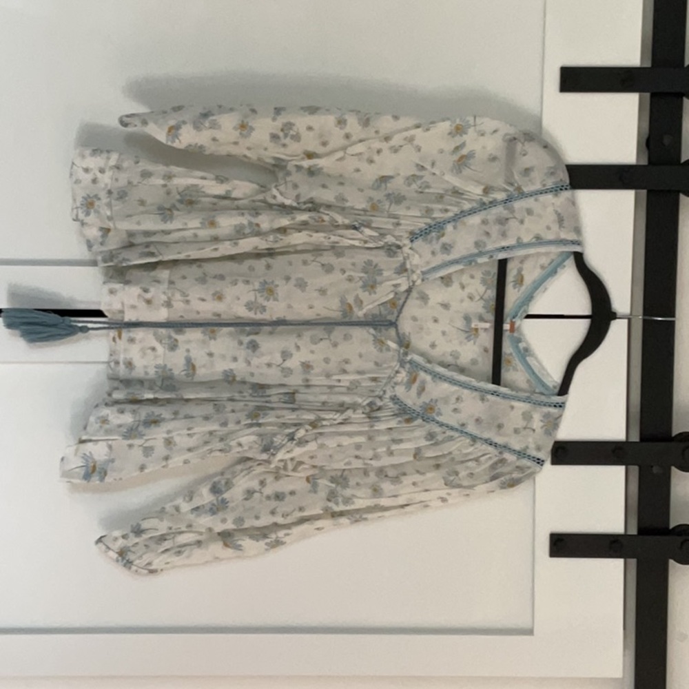 Free People Floral Blouse, Size XS
